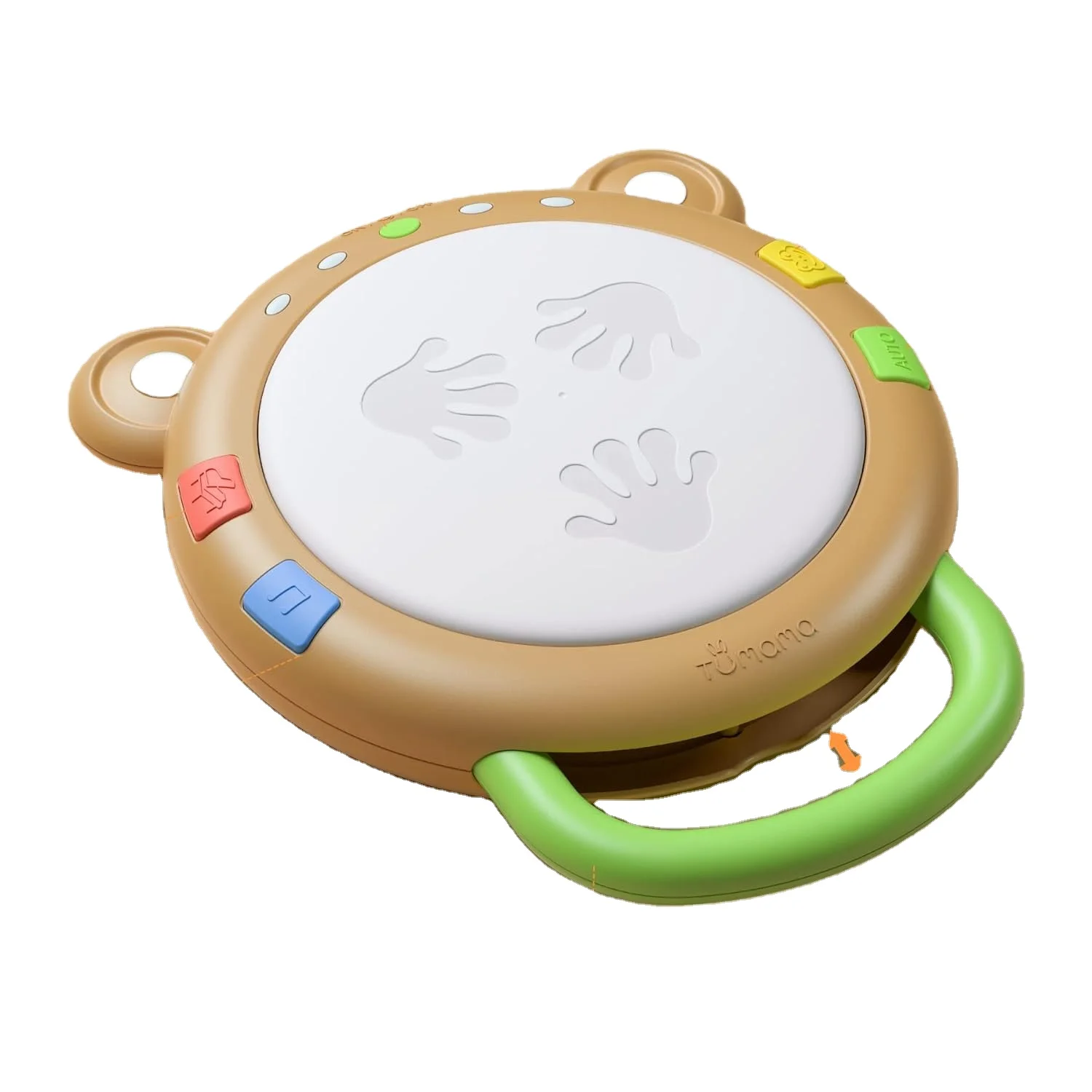 Baby musical electronic light-up drum toy with colorful LED indicators