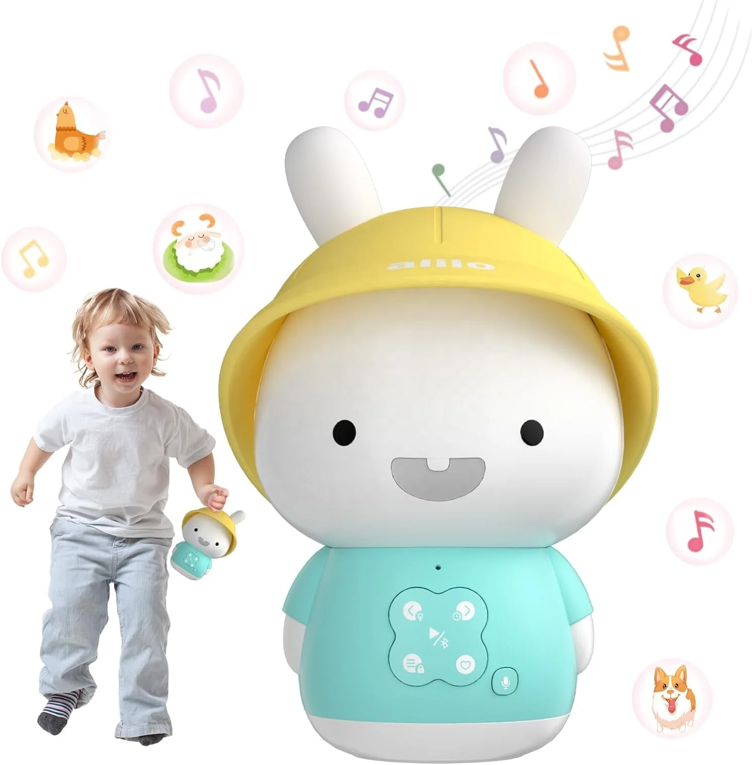 Kids story-telling Bluetooth speaker with nightlight and sleep trainer